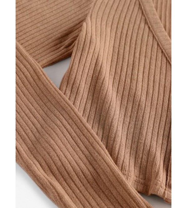 Ribbed Knit Crop Cardigan