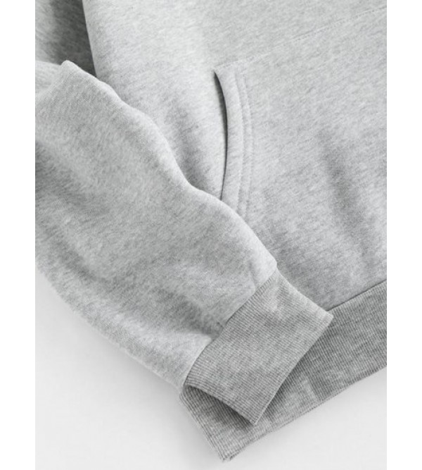 Fleece-lined THE ORIGINAL Graphic Marled Hoodie