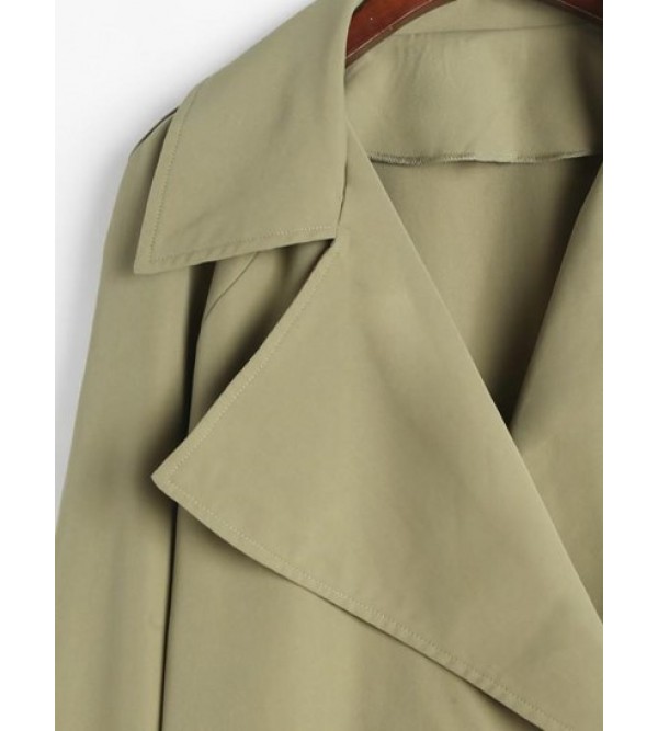 Pocket Double Breasted Maxi Trench Coat